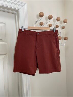Lululemon - Classic Flat Front Athletic Shorts - Red - 30